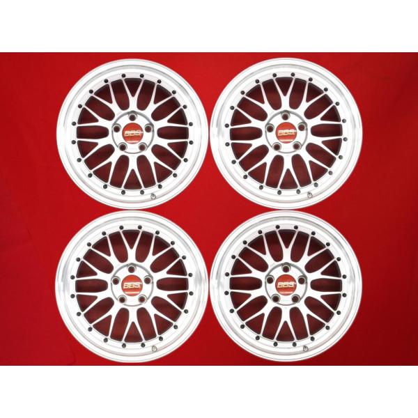 鍛造 軽量 1本9.8kg BBS LM LMP080 中古ホイール 4本 8J 18インチ