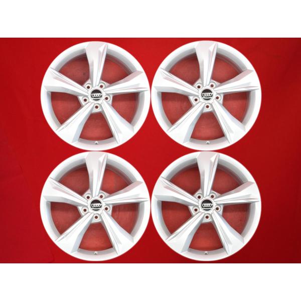 AUDI アウディ Q5 FY 純正 5スポーク 中古ホイール 4本 7J 19インチ PCD112 5穴 +34 ハブ66.5 80A601025K aa19