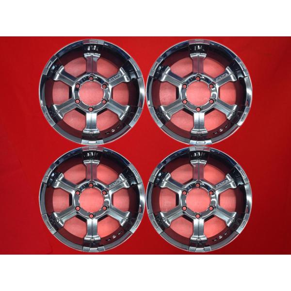 MKW MK-36 中古ホイール 4本 8J 16インチ PCD139.7 6穴 +0 ハブ110