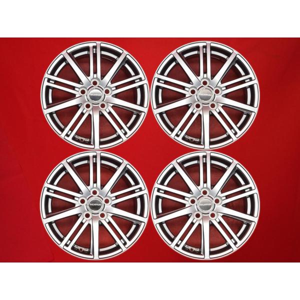 バルミナ BALMINUM BR10 中古ホイール 4本 6.5J 15インチ PCD100 5穴 +