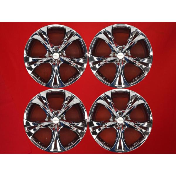 Weds ZEA 社外ホイール 19インチ 4本 8J5HPCD114.3+48 レヴォーグ ヴェゼル CX5 CHR等 メッキ　(VHB476) Weds ZEA 社外ホイール 19インチ 4本 8J5HPCD114.3+48 レヴォーグ