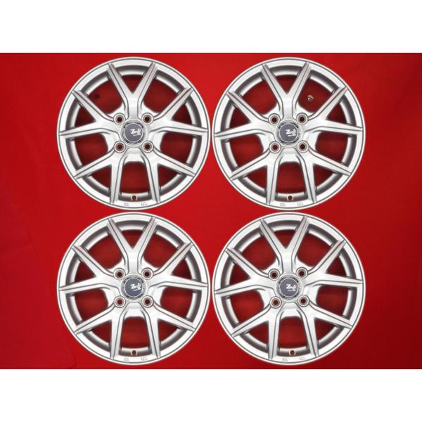14インチ 社外アルミホイール　中古 激安 中古 4本セット】 ジェクト マルチPCD スチールホイール