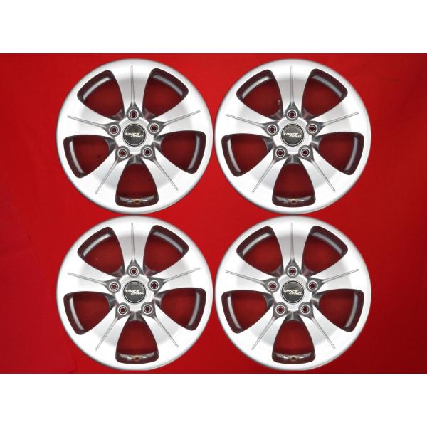 mud bahn マッドバーン 社外ホイール 15インチ 4本 5.5J5HPCD114.3+45 パジェロミニ テリオスキッド等　(VHL328) mud bahn マッドバーン 社外ホイール 15インチ 4本 5.5J5HPCD114.3+45