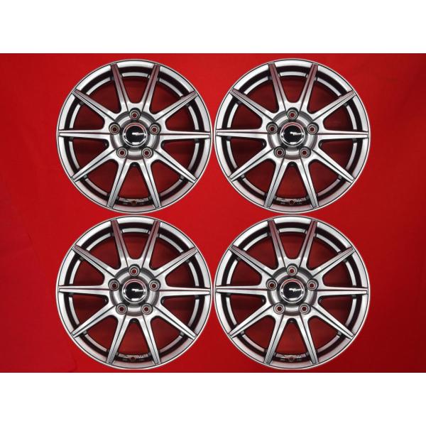15インチ 5穴・5スポークホイール・2本 V EMOTION 8スポーク 中古ホイール 4本 6J 15インチ PCD114.3 5穴 +52