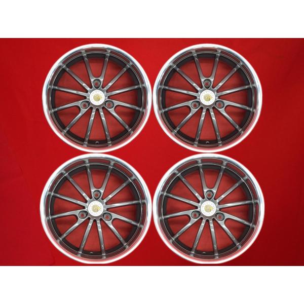 Genius Wheels Darwin 中古ホイール 前後太さ違い 4本 5.5/6.5J 15インチ PCD112 3穴 +25/+22 ハブ57 スマート