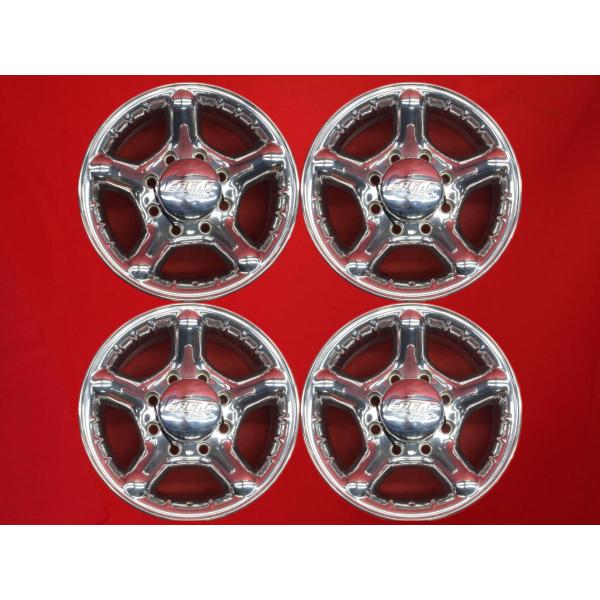 Eagle alloy's 5本 スポーク 中古ホイール 4本 8J 16インチ PCD165 8穴