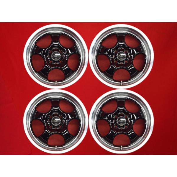 work Nezart 16インチ4穴　pcd 8j 4本セット　送料込 WORK ネッツァルト- 中古ホイール 4本 7J 16インチ PCD100 4穴 +