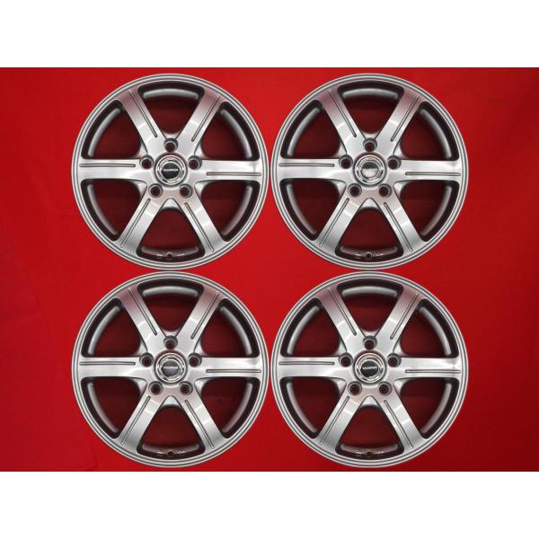 バルミナ BALMINUM GR6 中古ホイール 4本 6.5J 16インチ PCD114.3 5穴 