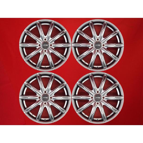 アザーネ AZANEE-10 中古ホイール 4本 6J 16インチ PCD100 4穴 +45 