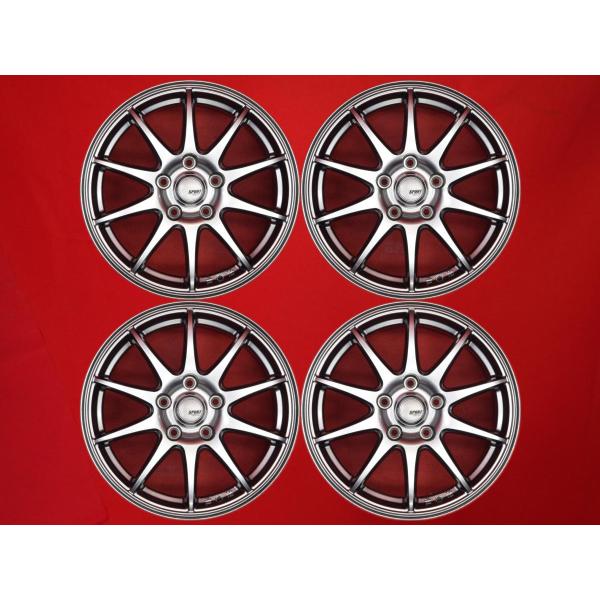 SPORT ABELIA 中古ホイール 4本 6.5J 16インチ PCD114.3 5穴 +38 ハブ 