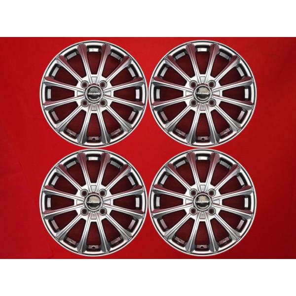 CLUB FAMILY 中古ホイール 4本 4.5J 15インチ PCD100 4穴 +43 ハブ67