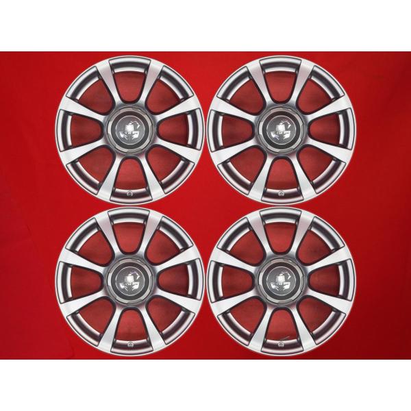 キズ無し 美品 ABARTH アバルト 500 純正 8スポーク 中古ホイール 4本 6.5J 16インチ PCD98 4穴 +35 ハブ58 D2642190