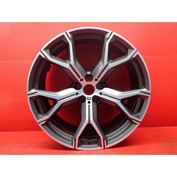単品 中古ホイール リア用 1本 BMW X5 G05 純正 Yスポーク スタイリング 741M 10.5J 21インチ PCD112 5穴 +43 ハブ66.