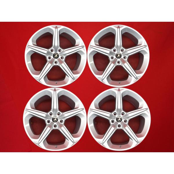 軽量 ランボルギーニ ウルス 純正 オプション 中古品 アルミホイール 4本 9.5/10.5J 21インチ PCD130 5穴 +28/+18 ハブ径Φ71.