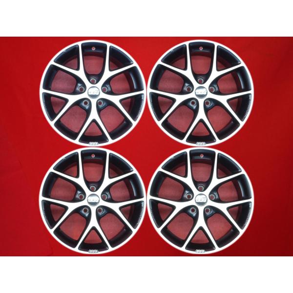 BBS SR 中古品 アルミホイール 4本 7.5J 17インチ PCD112 5穴 +35 ハブ径Φ57 SR004 VW パサート アウディ A4 A5 A