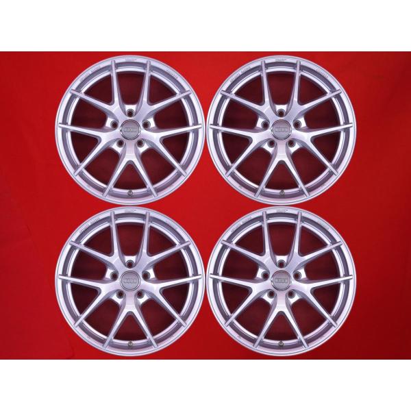 Advanti RACING VIGOROSO N628 中古品 アルミホイール 4本 7.5J 18インチ PCD 穴 +46 ハブ径Φ66.6 アウディ A