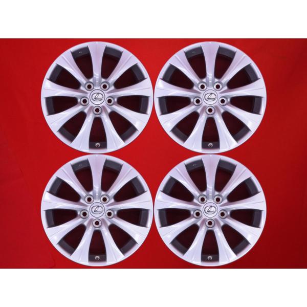 LEXUS レクサス RC300h純正 中古品 アルミホイール 4本 7.5J 17インチ PCD114.3 5穴 +45 ハブ径Φ60 aa17
