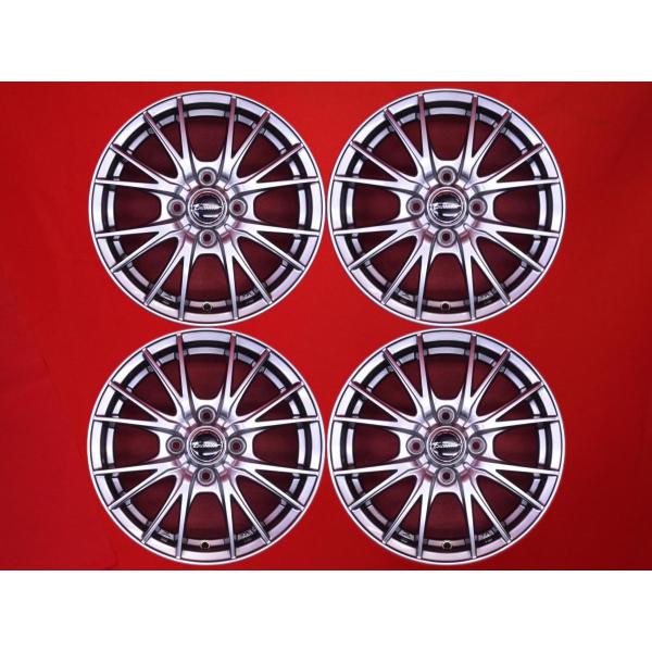 Exceeder 13インチ 10スポーク ホイール 4本セット 中古 タント Exceeder E05 中古品 アルミホイール 4本 4.5J 14インチ PCD100 4穴 +