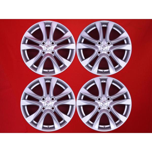 SUZUKI スズキ ソリオ MA26/MA36/MA46 純正 5ダブルスポーク 中古品 アルミホイール 4本 5J 15インチ PCD100 4穴 +45 