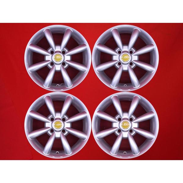 AGA 500 ファイブハンドレッド 中古品 アルミホイール 4本 5.5J 14インチ PCD98 4穴 +35 ハブ58 フィアット パンダ 500 500