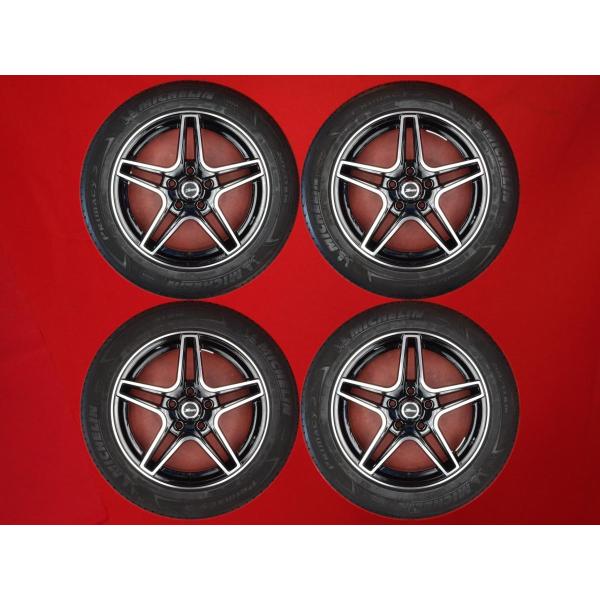 205/55R16 4本 PCD114.3　5穴　ハブ径66 タイヤ付き中古ホイール 4本セット X-RACE QC5112 16x6.5J PCD108 5穴