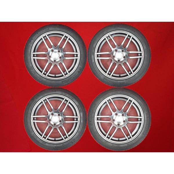 タイヤ付き中古ホイール 4本SET 社外スポークタイプ QC1149 17x7.5J 5