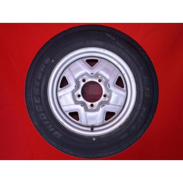未使用 ジムニー タイヤ1本 175/80R16 鉄ホイール　ブリヂストン 激安 中古 単品1本】 スズキ ジムニー 純正 スチールホイール 鉄