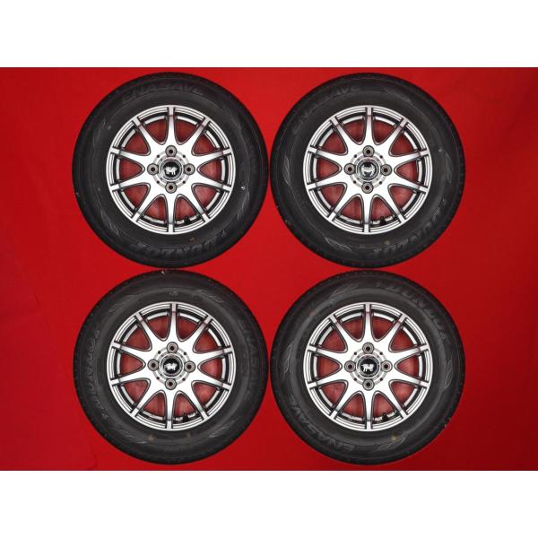 VEILER 10スポーク 4J 13インチ PCD100 4穴 +45 ハブ73 + ダンロップ