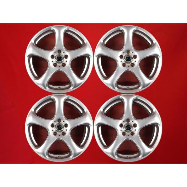 激安 中古 4本セット】 5スポークタイプ 社外 アルミホイール 17 激安 中古 4本セット】 5スポークタイプ 社外 アルミホイール 17