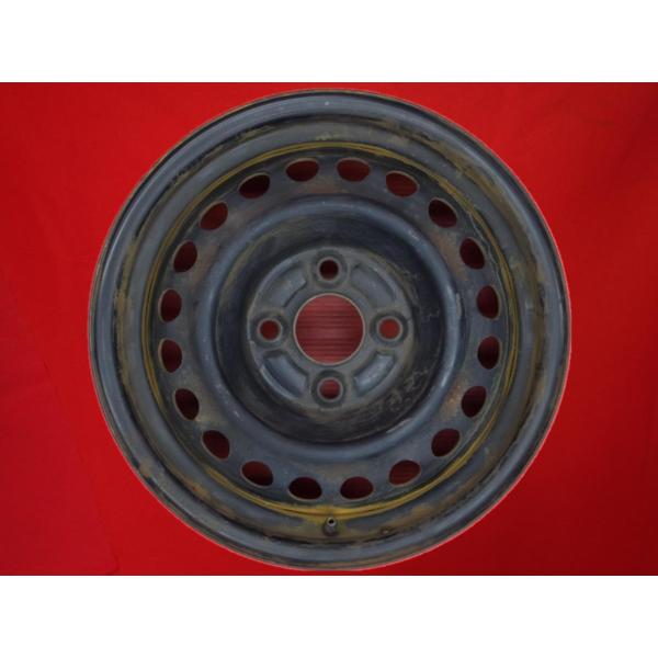HONDA フィット純正鉄チン スチールホイール 14インチ 4本 PCD100 激安 単品1本】ホンダ フィット GD系 純正 スチールホイール 鉄