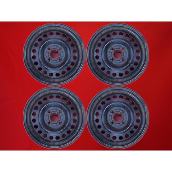 激安 中古 4本セット 】 日産 ティーダ 純正 ED007 スチール