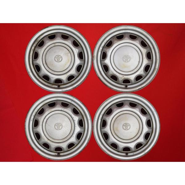 激安 中古 4本セット】 トヨタ 純正 スチールホイール 鉄ホイール  