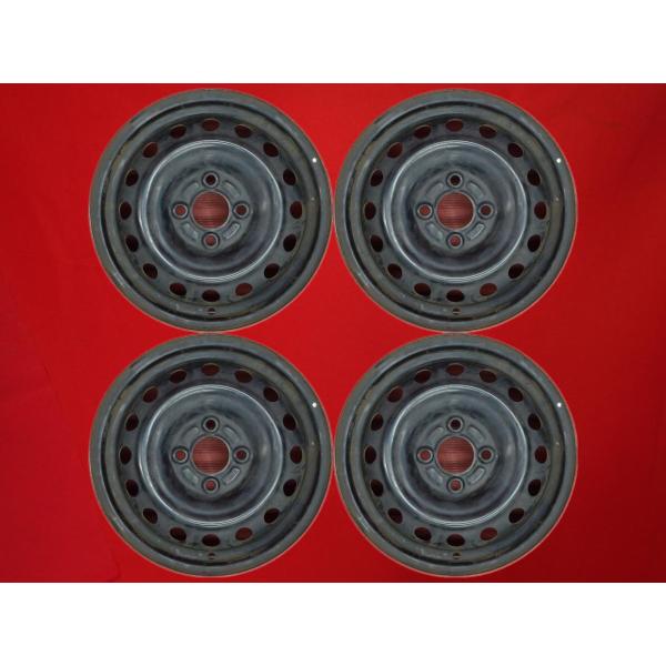 激安 中古 4本セット】 日産 マーチ K13 純正 スチールホイール