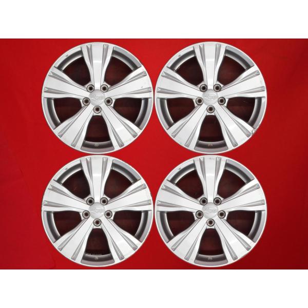 スバル純正 17インチ エクシーガ スバル XV フォレスター レガシィ インプレッサ PCD100 アルミホイール【富山】中古4本 100％車検対応 SUBARU スバル エクシーガ 純正 5スポーク 17インチ ホイール 4本 7J