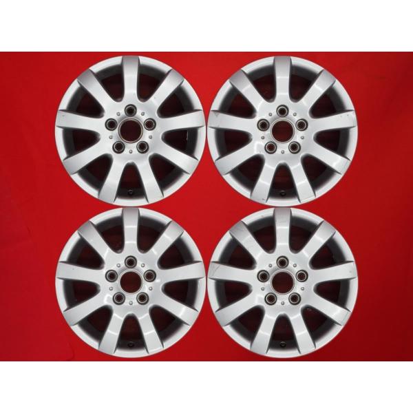 ＶＷ ワーゲン純正 ゴルフ 15インチ【富山】PCD112 ＶＷ純正 ドイツ製 オプション系 アルミホイール  ET50 +50 車検対応 中古/4本 フォルクスワーゲン VW ゴルフ V 5 純正 ホイール 4本 15インチ 6.5J