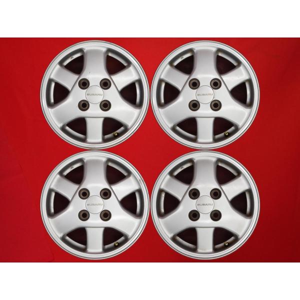 激安 中古 4本セット】 スバル プレオ 純正 アルミホイール 13インチ 