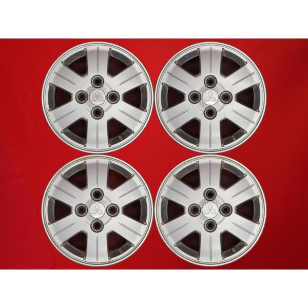 激安 中古 4本セット】 三菱 eKワゴン 純正 アルミホイール 13