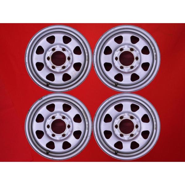 R50テラノ.D22ダットラ純正ホイール 希少品 4本セット】日産 テラノ R50 標準ボディ 純正 スチール 鉄