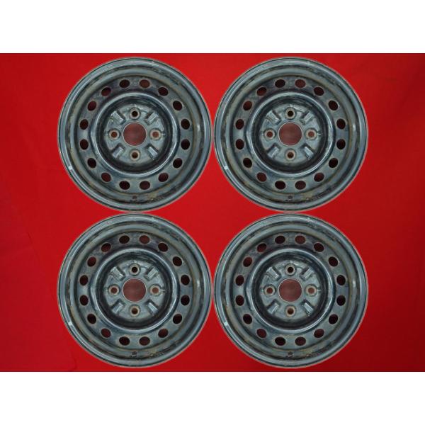 激安 4本セット】トヨタ ヴィッツ 10系 純正 スチールホイール 鉄