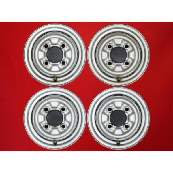 激安 中古 4本セット】 ダイハツ ミゼットII 純正 スチールホイール 鉄 