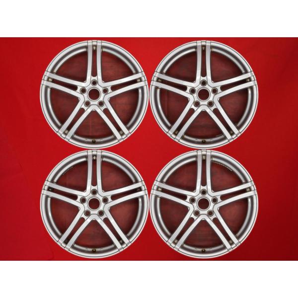 【激安 4本セット】5Wスポークタイプ BMW・i3用 社外 アルミホイール 中古品 19インチ 5J インセット+43 PCD112 5穴 ハブ径Φ66.5 