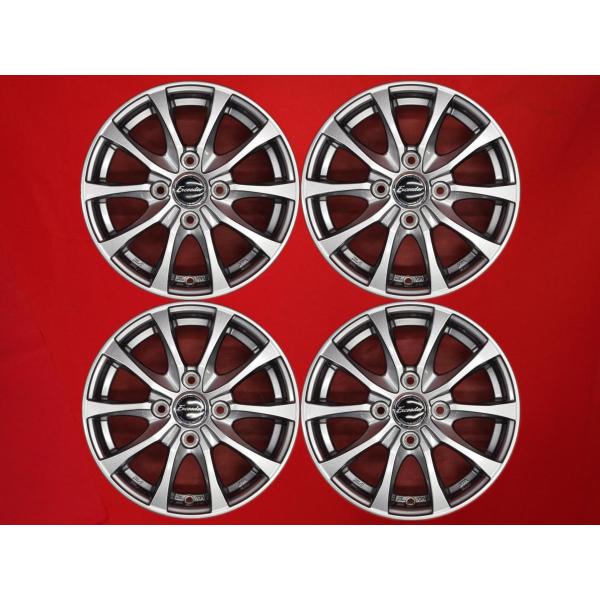 Exceeder 13インチホイール 4本セット中古 激安 4本SET】Exceeder(エクシーダー) E07 アルミホイール 中古品