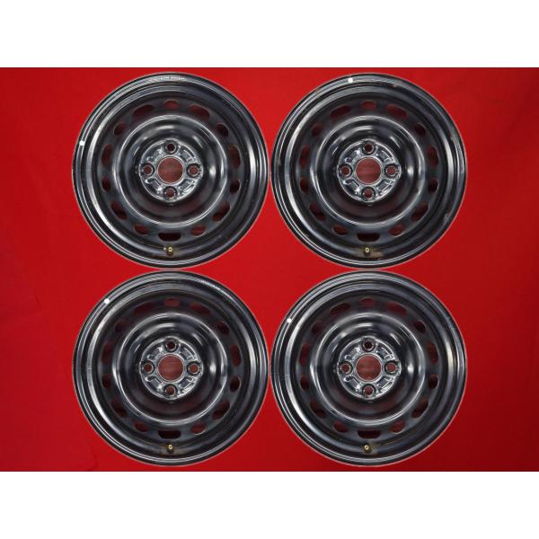 送料込み★美品★デミオDJで使用★社外15インチホイール　４本 MAZDA マツダ デミオ DJ系 純正 ホイール 4本 5.5J-15 PCD100 4穴 +40