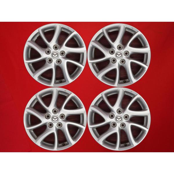 【激安 4本セット】マツダ プレマシー CW系 純正 アルミホイール 中古品 17インチ 6.5J インセット+52.5 PCD114.3 5穴 ハブ径Φ67 
