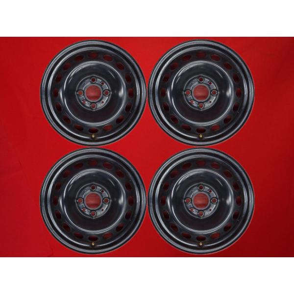激安 4本セット】フィアット 500 純正 スチール 鉄ホイール 鉄チン