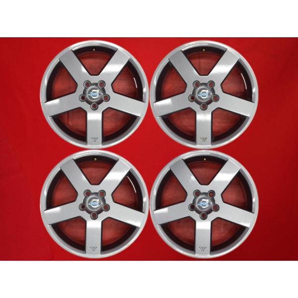 激安 4本セット】ボルボ用 5スポークタイプ アルミホイール 中古品 17