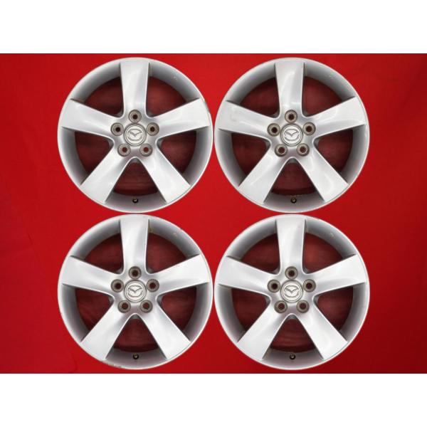 【激安 4本セット】マツダ MPV LW系 後期 エアロリミックス 純正 アルミホイール 中古品 17インチ 7J +50 PCD114.3 5穴 ハブ径Φ67