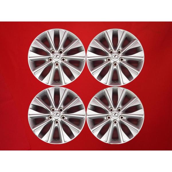 【激安 4本セット】レクサス HS250h 後期 純正 アルミホイール 中古品 17インチ 7J インセット+39 PCD114.3 5穴 ハブ径Φ60 cc1