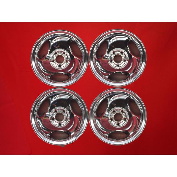 【希少品 4本セット】フォード エクスプローラー 純正 メッキ スチール 鉄ホイール 中古品 16インチ 7J +12 PCD114.3 5穴 ハブ径Φ70 c