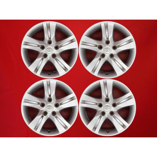 【激安 4本セット】トヨタ ラッシュ 後期 純正 アルミホイール 中古品 16インチ 6J インセット+50 PCD114.3 5穴 ハブ径Φ66.5 cc16